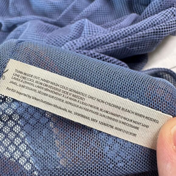 Intimately Free People Bodysuit Womens Large Periwinkle On My Way Mesh Thong - Picture 7 of 11